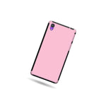 Tpu Inner Plastic Outer Cover Hybrid Case For Sony Xperia Z2 Light Pink Black