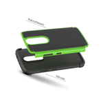 For Motorola Moto M Case Green Black Rugged Skin Phone Cover