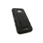 For Samsung Galaxy S6 Case Black Holster Hybrid Combo Phone Cover