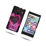Coveron For Nokia Lumia 830 Case Purple Love Hybrid Hard Phone Skin Cover