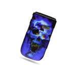 Hard Cover Protector Case For Alcatel One Touch 768T Blue Skull