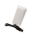 Mobilair 1400Mah Powerbank External Battery Charging Case For Iphone 4 4S White