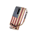 Wallet Case For Asus Zenfone 2 5 5 Folio Cover Lcd Protector American Flag