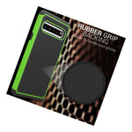 Green Black Hard Case For Samsung Galaxy S10 5G Hybrid Shockproof Phone Cover