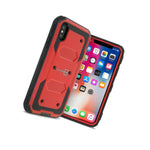 Red Black Protective Hybrid Cover For Apple Iphone X 10 Phone Case