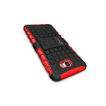 For Samsung Galaxy On7 2016 Case Red Dual Layer Kickstand Phone Armor