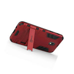For Samsung Galaxy Amp Prime 3 Express Prime 3 Case Red Kickstand Phone Cover