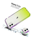Purple Yellow Case For Apple Iphone 11 Colorful Full Body Slim Phone Cover