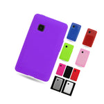 Tpu Silicone Flexible Rubber Skin White Case Cover For Lg 840G