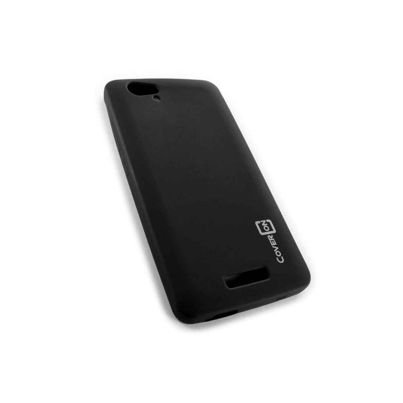Coveron For Blu Studio Energy Tpu Case Flexible Rubber Black Phone Gel Cover