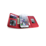 For Apple Iphone 6S Iphone 6 Wallet Case Red Purse Quilted Bag Mirror Pouch