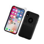 Case Hybrid Shockproof Rubber Black Lcd Screen Protector For Apple Iphone Xr