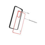 Black Red Hybrid Shockproof Clear Phone Cover Case For Samsung Galaxy S20 Plus