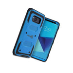 For Samsung Galaxy S8 Blue Case Protective Armor Hard Shockproof Phone Cover