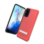 For Samsung Galaxy S20 Case Magnetic Metal Kickstand Red Hard Slim Phone Cover