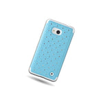 Coveron For Microsoft Lumia 640 Case Hybrid Diamond Hard Sky Blue Phone Cover