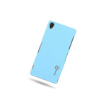 For Sony Xperia Z3 Hard Case Slim Matte Back Protective Phone Cover Sky Blue