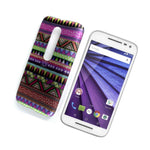 For Motorola Moto G 3Rd Gen 2015 Case Tribal Design Slim Back Cover Hard