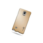 Hard Slim Phone Case For Samsung Galaxy Note 4 Gold Protective Slim Back Cover