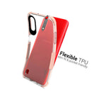 For Samsung Galaxy A01 Usa Version Case Flexible Tpu Slim Phone Cover Pink Trim