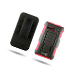 For Alcatel One Touch Evolve 2 4037T Holster Case Hybrid Cover Red