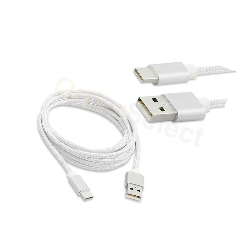 Usb Type C 10Ft Braided Nylon Charger Data Cable Cord For Android Cell Phone