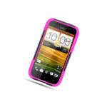 Black Pink Hybrid Case For Htc One Sv Lte Heavy Duty Stand Armor