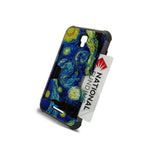 For Alcatel One Touch Elevate Case Starry Night Slim Credit Card Holder Slot