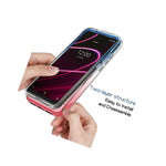 Pink Blue Case For Tcl T Mobile Revvl 5G Full Body Rugged Hard Slim Phone Cover