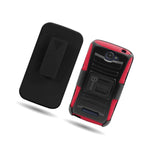 Coveron For Alcatel One Touch Fierce 2 Pop Icon Case Red Black Cover