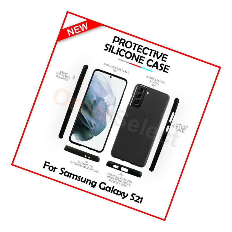 Ultra Slim Protector Shockproof Phone Case Black For Samsung Galaxy S21