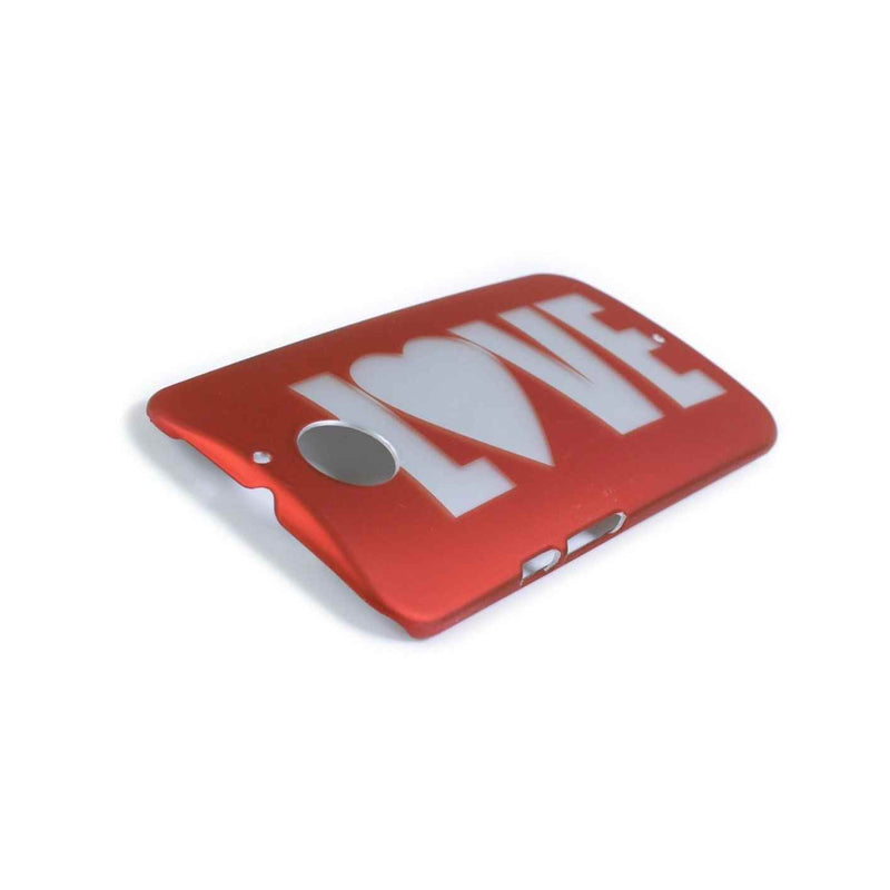 Coveron For Motorola Moto X 2Nd Gen 2014 Case Red Love Design Hard Slim Cover