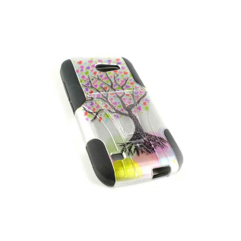Love Tree Design Hybrid Kickstand Cover Case For Huawei At T Tribute Fusion 3