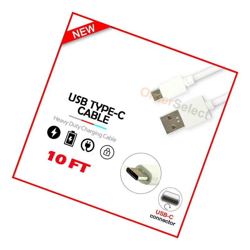 Usb Type C 10Ft Charger Cable Cord For Phone T Mobile Revvl 4 Revvl 4 Revvl 5G