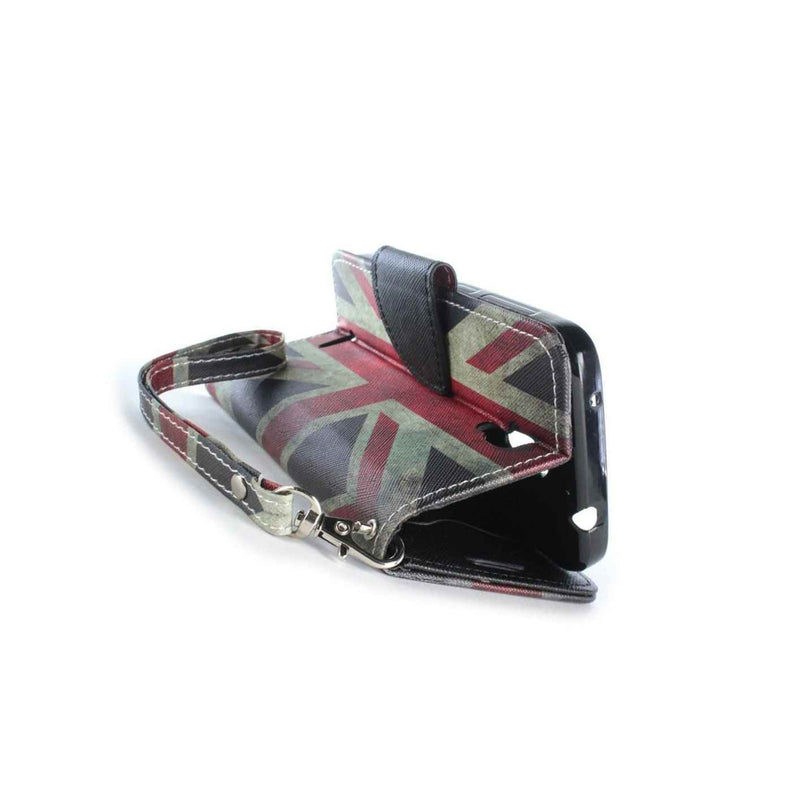 Wallet Case For Alcatel One Touch Pop Astro Card Folio Cover Union Jack Flag