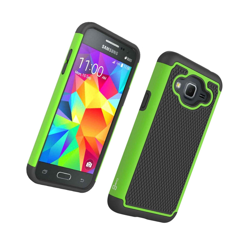 For Samsung Galaxy Express Prime Amp Prime Case Green Rugged Skin Cover