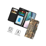 Camo Rfid Blocking Pu Leather Credit Card Cover Wallet Phone Case For Oneplus 9