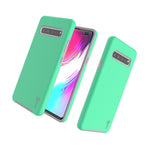 Mint Teal Hybrid Protective Hard Phone Cover Case For Samsung Galaxy S10 5G