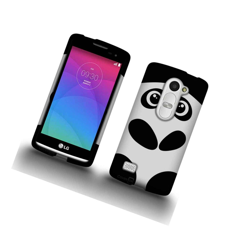 For Lg Leon C40 Destiny Power Case Cute Panda Ultra Slim Snap Cover