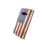 Wallet Case For Samsung Galaxy Ace Nxt Card Folio Cover American Flag Design