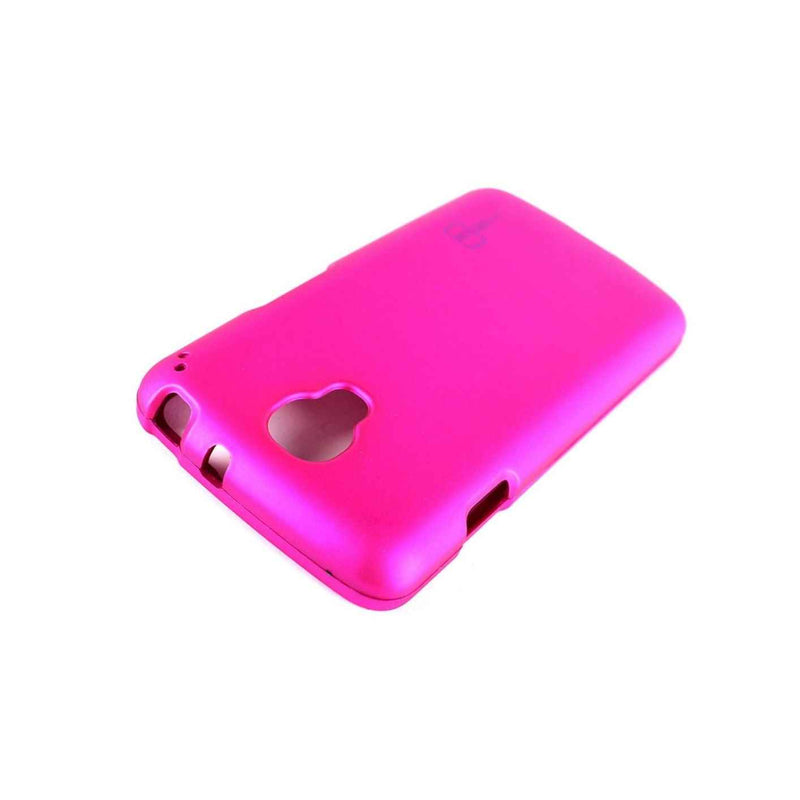 Rose Pink Case For Lg Volt F90 Hard Rubberized Snap On Phone Cover