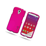 Rose Pink Case For Lg Volt F90 Hard Rubberized Snap On Phone Cover