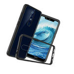 Clear With Black Rim Hybrid Tpu Bumper Phone Case For Nokia 5 1 Plus 2019