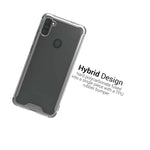 Clear Trim Hybrid Hard Slim Fit Cover Phone Case For Samsung Galaxy A11