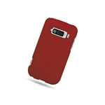 Red Case For Zte Imperial N9101 Hard Rubberized Snap On Phone Cover