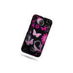 For Motorola Moto X 2Nd Gen 2014 X 1 Case Pink Butterfly Hard Slim Cover