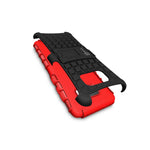 For Samsung Galaxy S8 Plus Case Red Dual Layer Kickstand Phone Armor