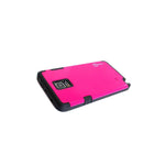 Coveron Case For Samsung Galaxy Note 4 Pink Black Cover Screen Protector