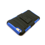 For Apple Iphone 6 Plus 5 5 Blue Black Hard Case Belt Clip Holster Cover
