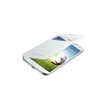 New Oem Samsung Galaxy S4 S View Flip Folio Cell Phone Cover Case White
